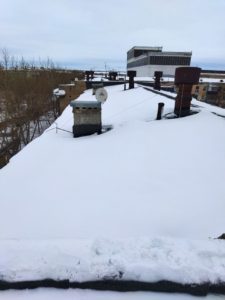 Уборка снега с крыш